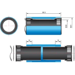 Adattatore FSA BB86/386 EVO Shimano