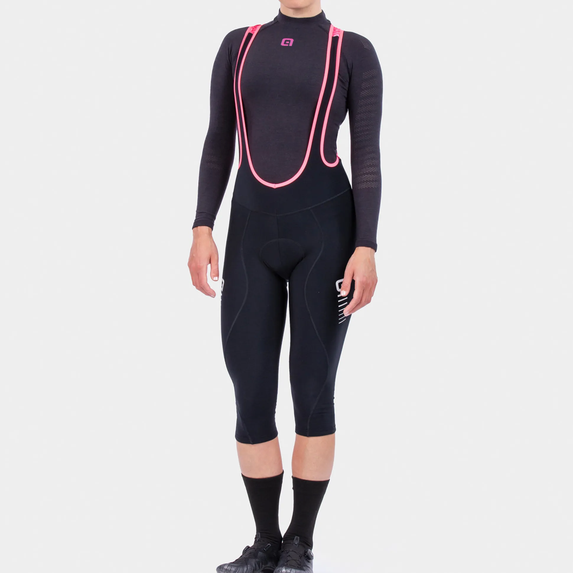 Bermuda Donna Ale Solid Essential - Nero bianco
