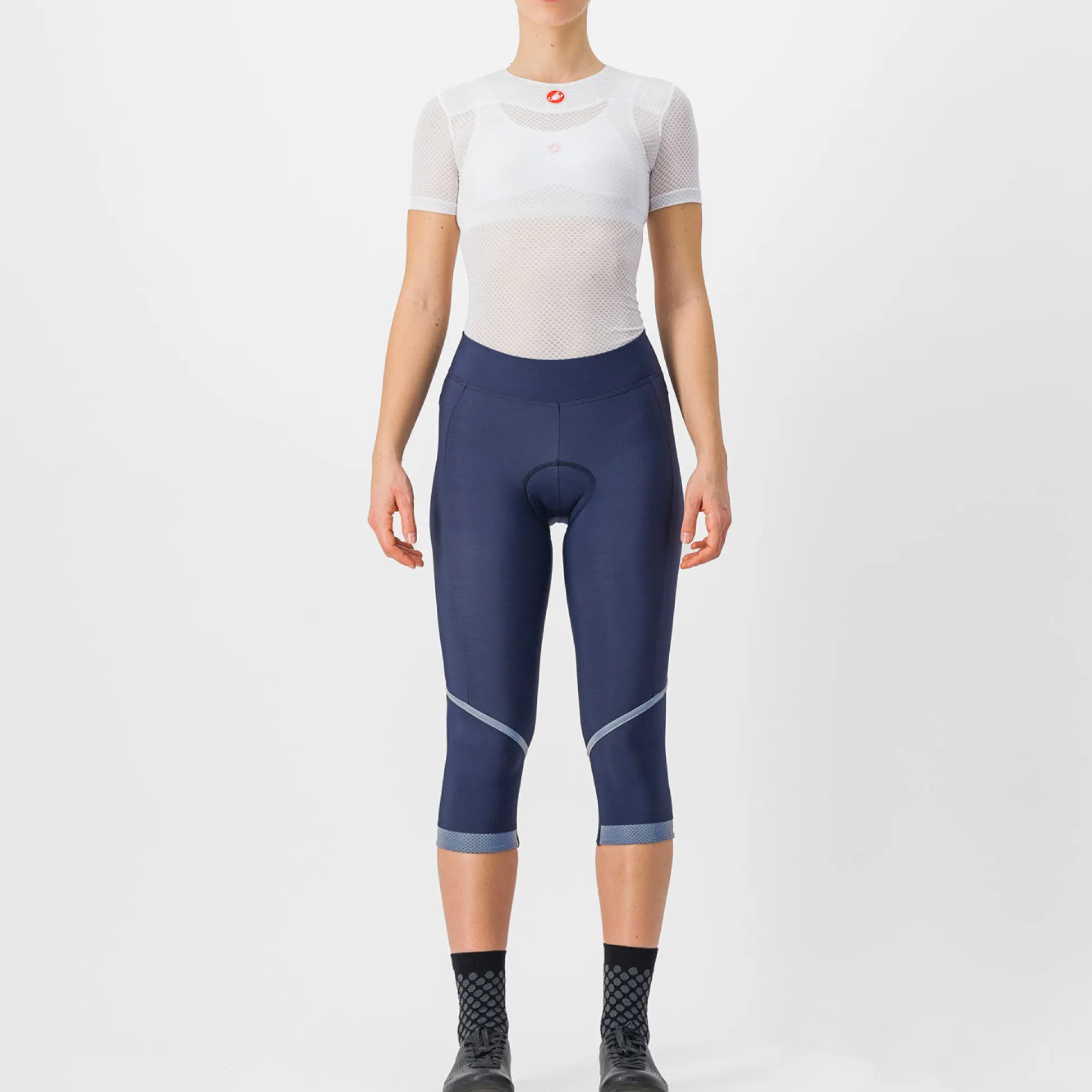 Bermuda senza bretelle donna Castelli Velocissima DT - Blu scuro