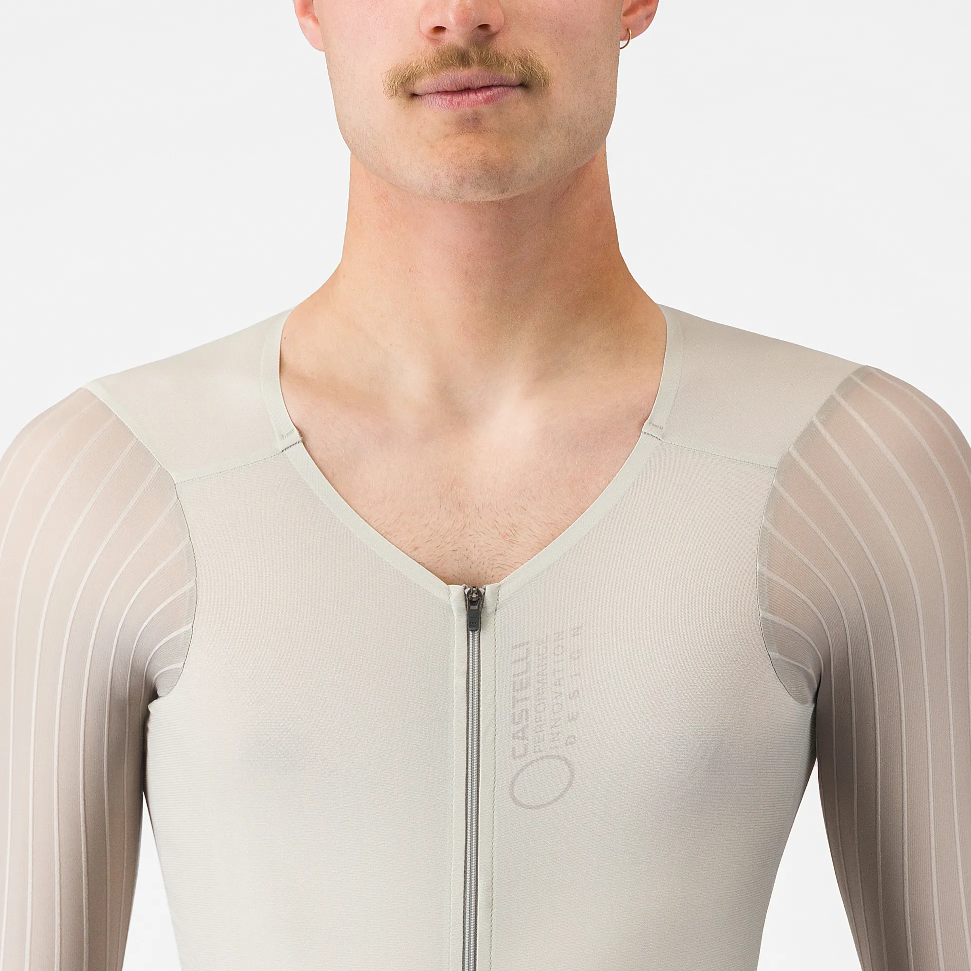 Body Castelli Body Paint 5 TT Speedsuit - Grigio chiaro
