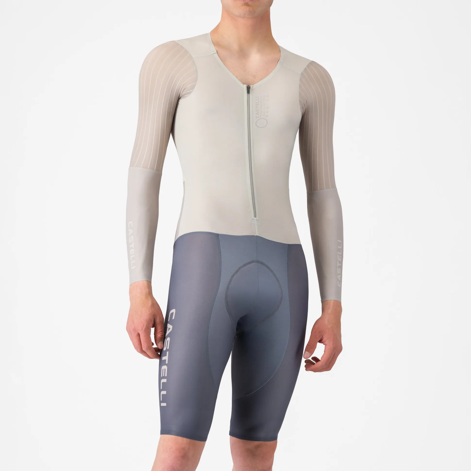 Body Castelli Body Paint 5 TT Speedsuit - Grigio chiaro