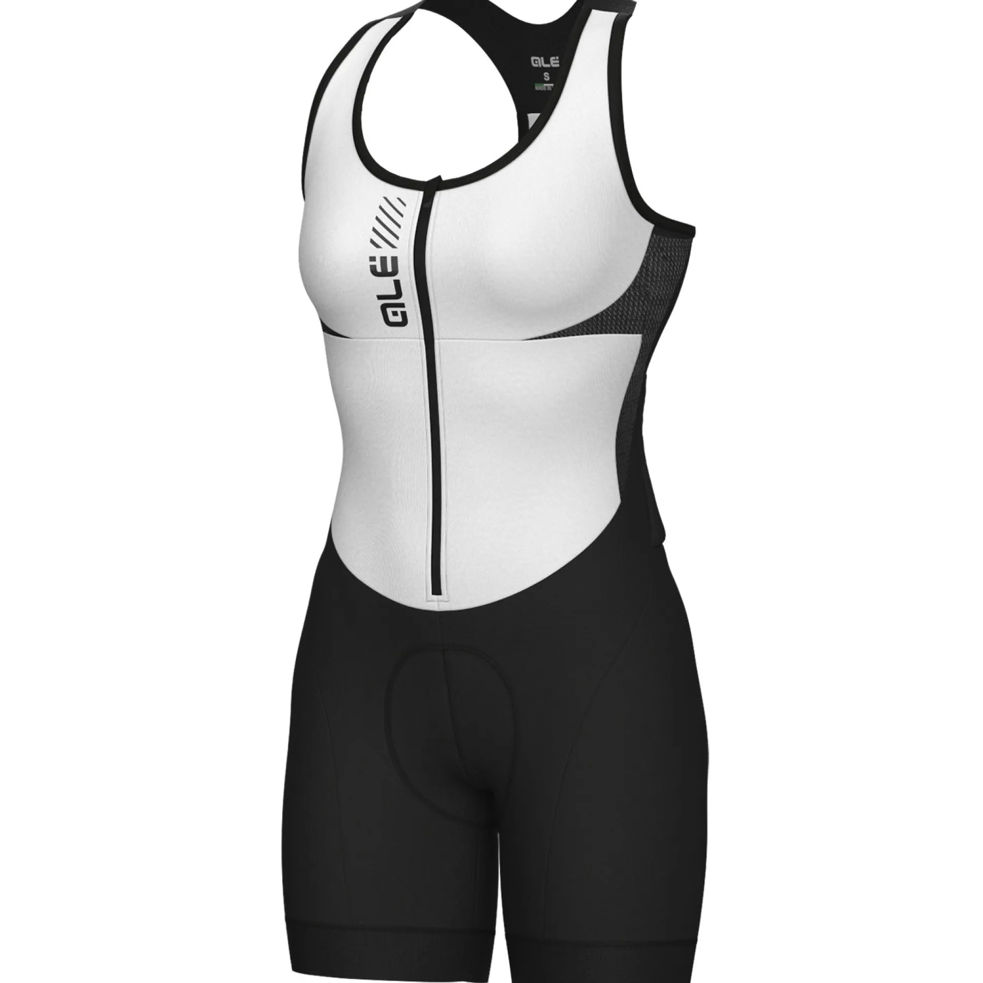 Body donna senza maniche Ale Pragma Color Block - Bianco