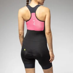 Body donna senza maniche Ale Pragma Color Block - Rosa scuro
