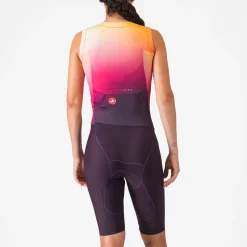 Body donna senza maniche Castelli Free Sanremo 3 Suit - Viola
