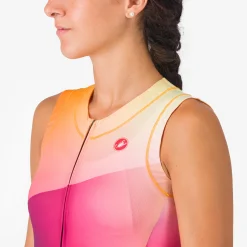 Body donna senza maniche Castelli Free Sanremo 3 Suit - Viola