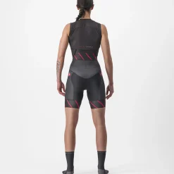 Body donna senza maniche Castelli Free Sanremo Suit - Nero rosa