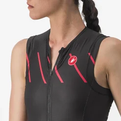 Body donna senza maniche Castelli Free Sanremo Suit - Nero rosa