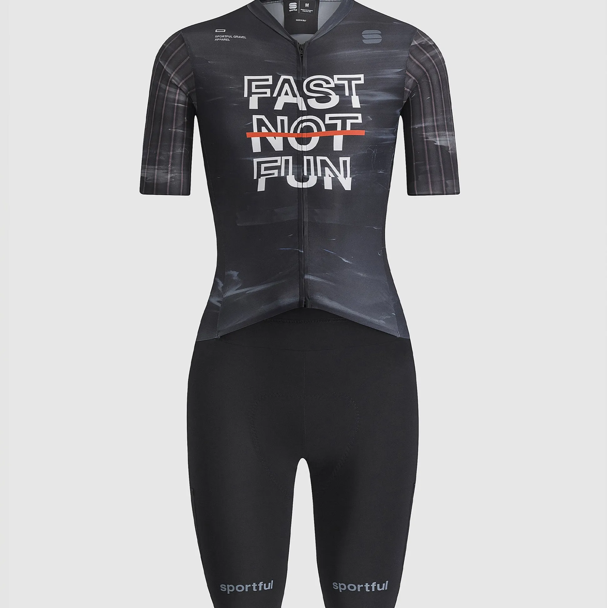 Body donna Sportful Fast Not Fun - Nero