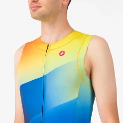 Body senza maniche Castelli Free Sanremo 3 Suit - Blu