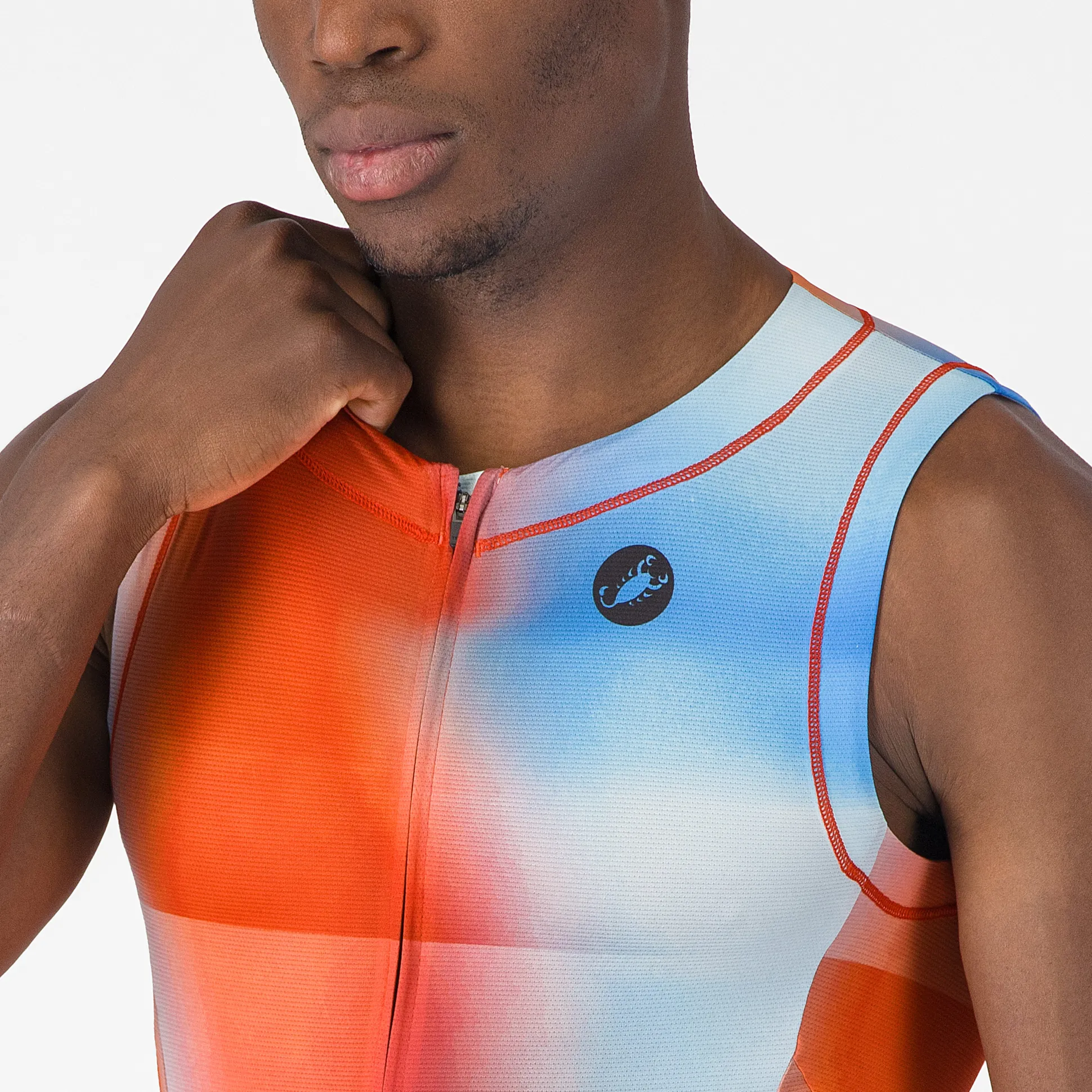 Body senza maniche Castelli Free Sanremo 3 Suit - Arancio