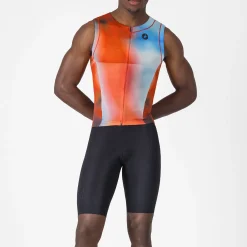 Body senza maniche Castelli Free Sanremo 3 Suit - Arancio