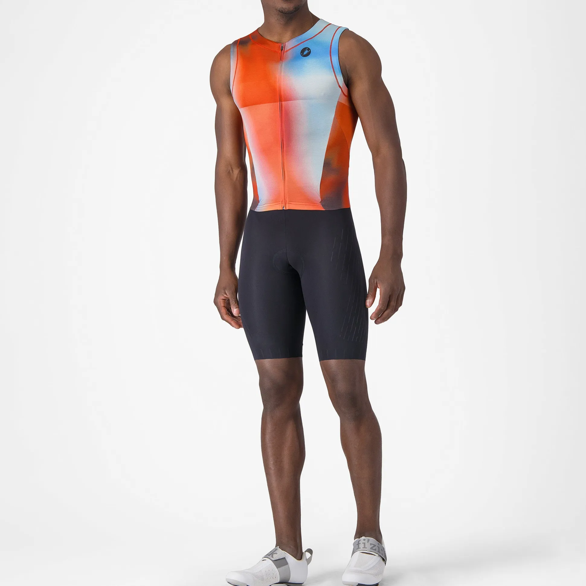Body senza maniche Castelli Free Sanremo 3 Suit - Arancio