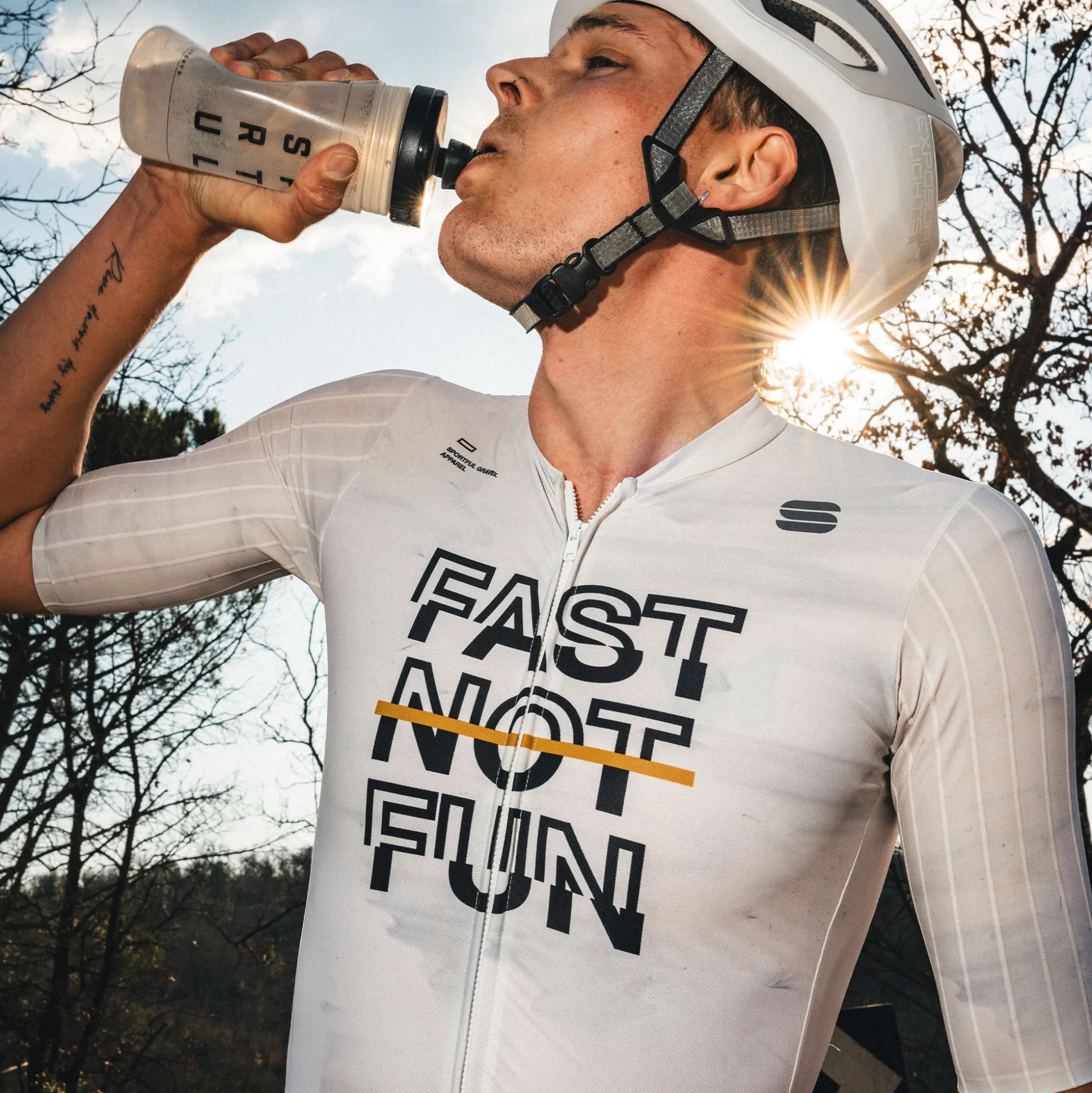 Body Sportful Fast Not Fun - Bianco