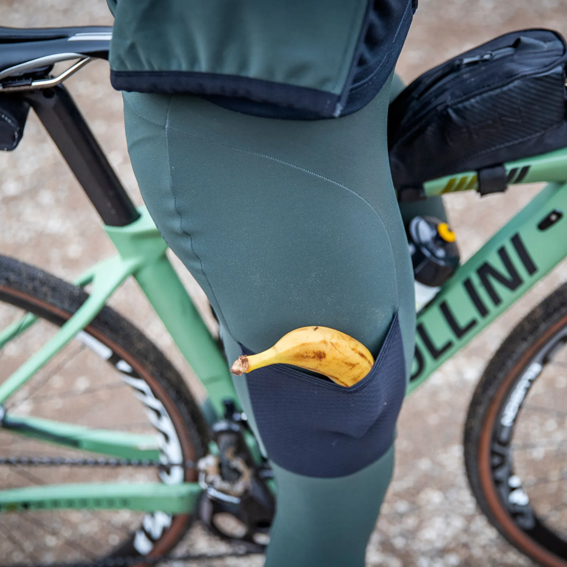 Calzamaglia Ale Off Road Gravel Stones Cargo - Verde