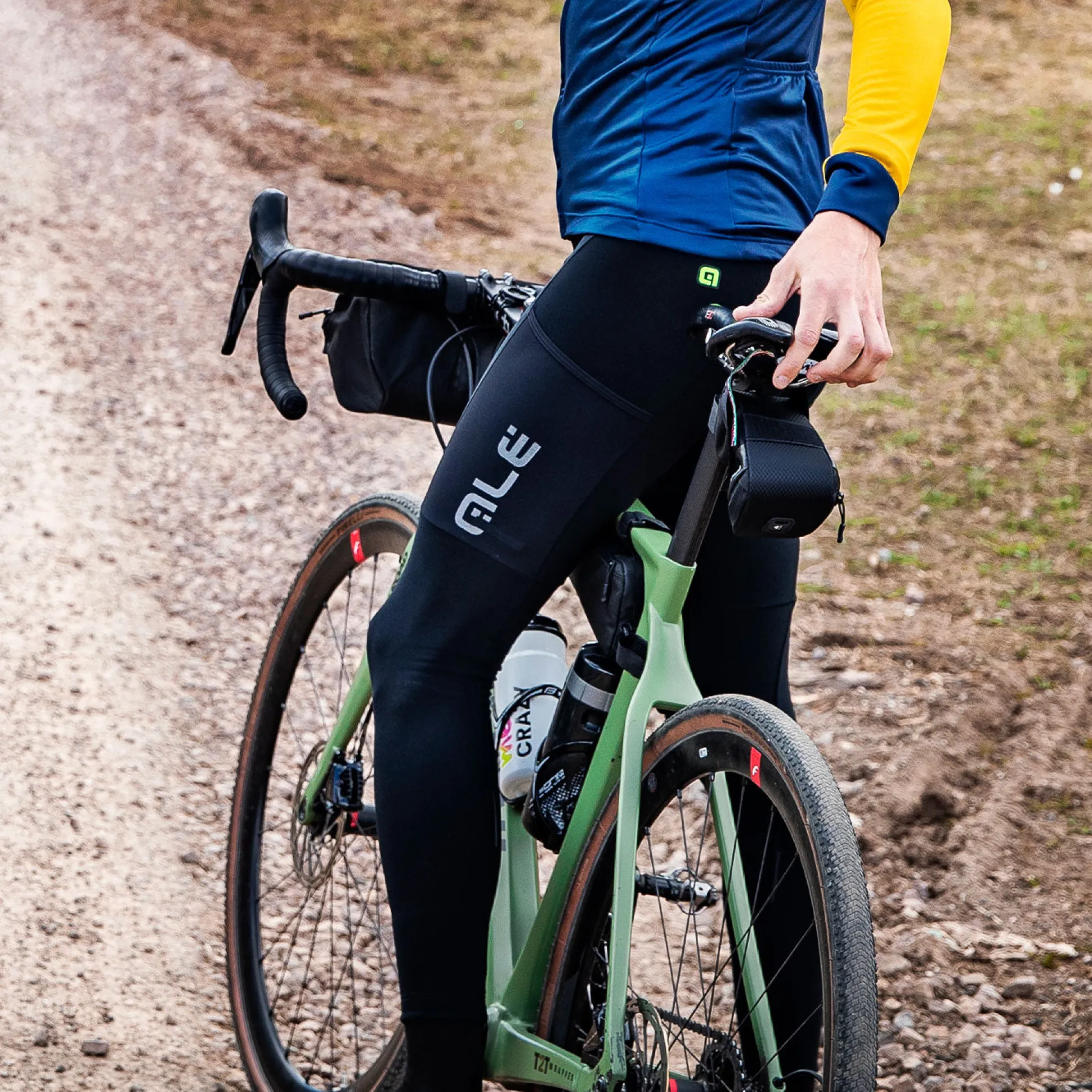 Calzamaglia Ale Off Road Gravel Stones Cargo - Nero