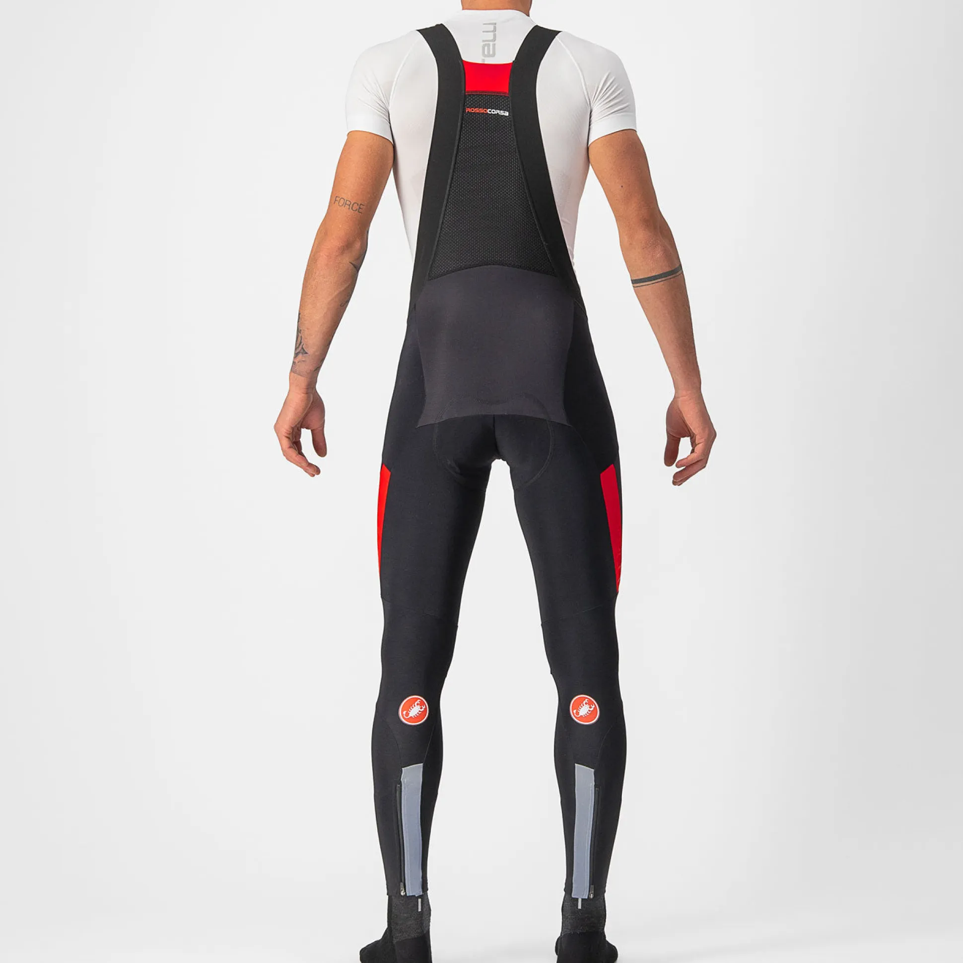 Calzamaglia Castelli Sorpasso RoS - Nero rosso