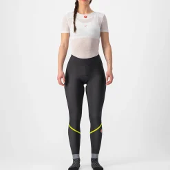 Calzamaglia senza bretelle donna Castelli Velocissima DT - Nero verde