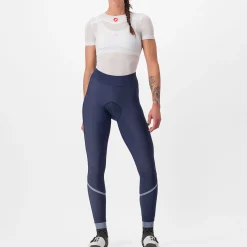 Calzamaglia senza bretelle donna Castelli Velocissima DT - Blu scuro