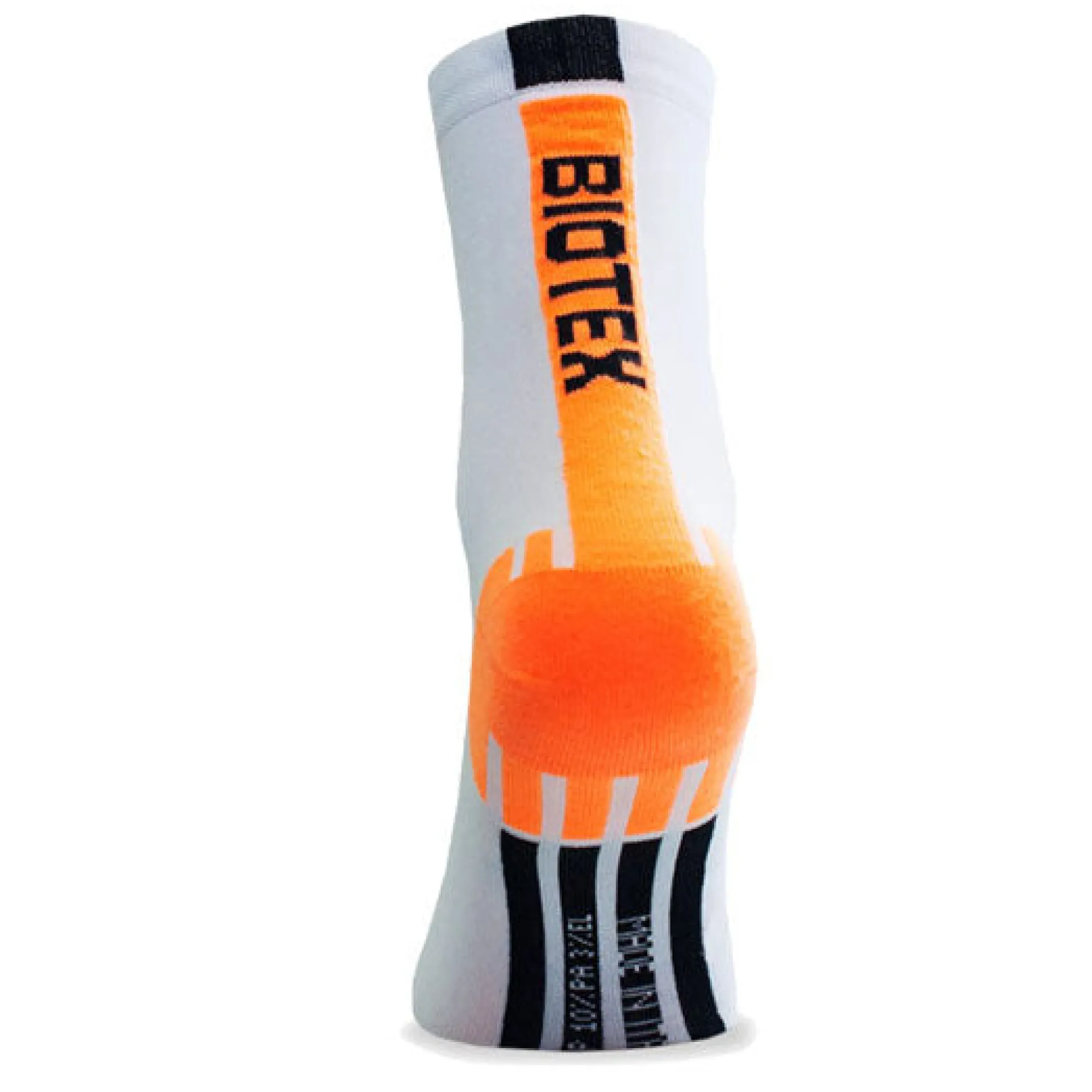 Calze Biotex Fluo Race - Bianco Arancione Fluo