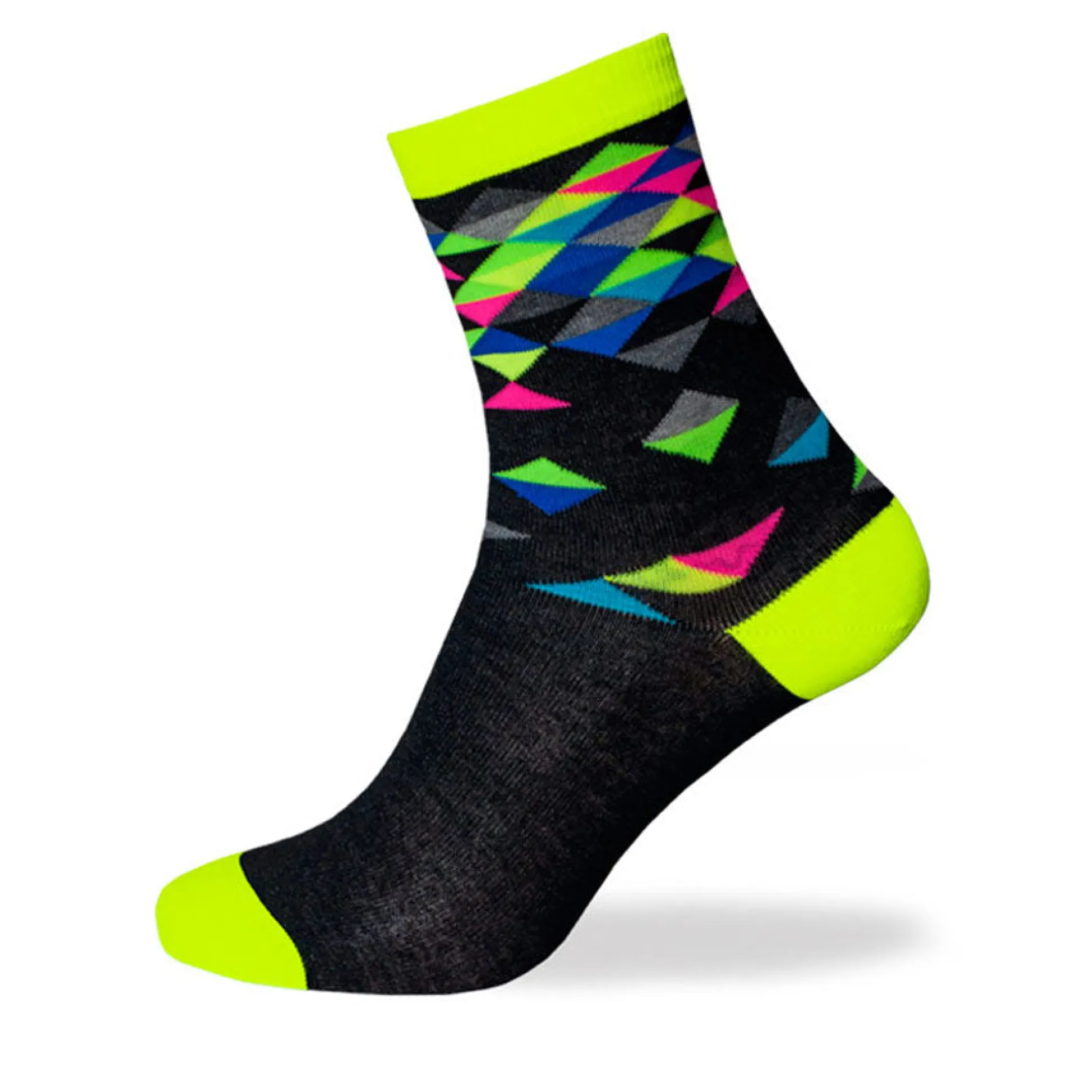 Calze Biotex Multicolor Diamond - Giallo Fluo