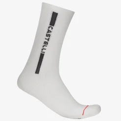 Calze Castelli Linea Logo 15 - Bianco