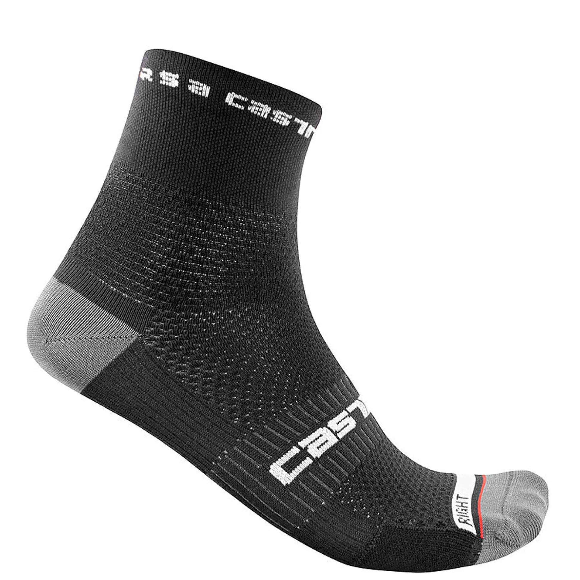 Calze Castelli Rosso Corsa Pro 9 - Nero
