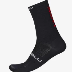 Calze Castelli x AC Milan Rosso Corsa Pro 18 - Nero
