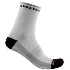 Calze donna Castelli Rosso Corsa 11 - Bianco nero