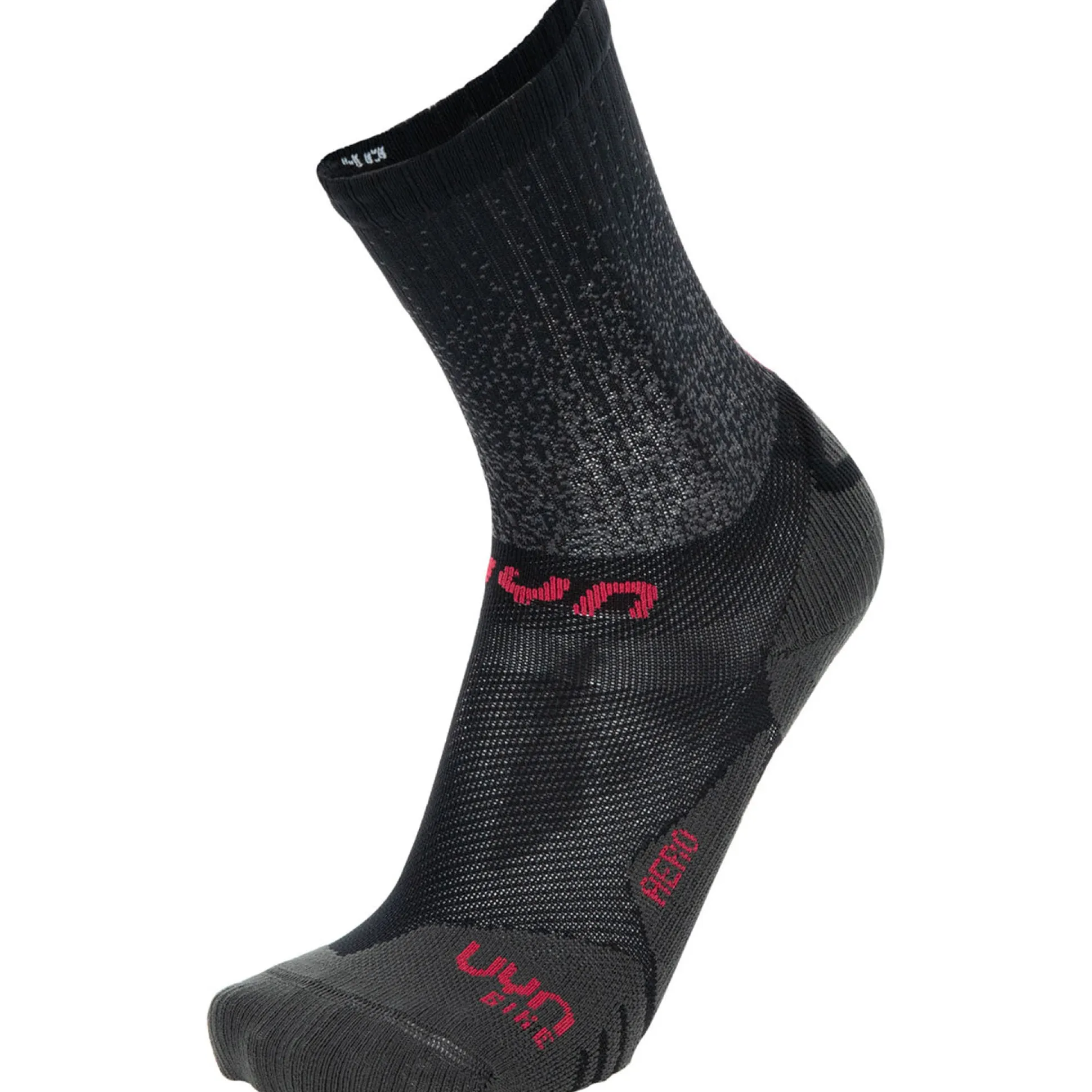 Calze donna UYN Cycling Aero - Nero rosa