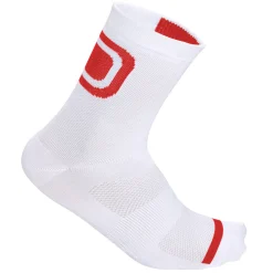 Calze DotOut Logo 13 - Bianco Rosso