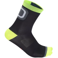 Calze DotOut Logo 13 - Nero Giallo
