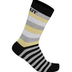 Calze Dotout Stripe - Nero Giallo