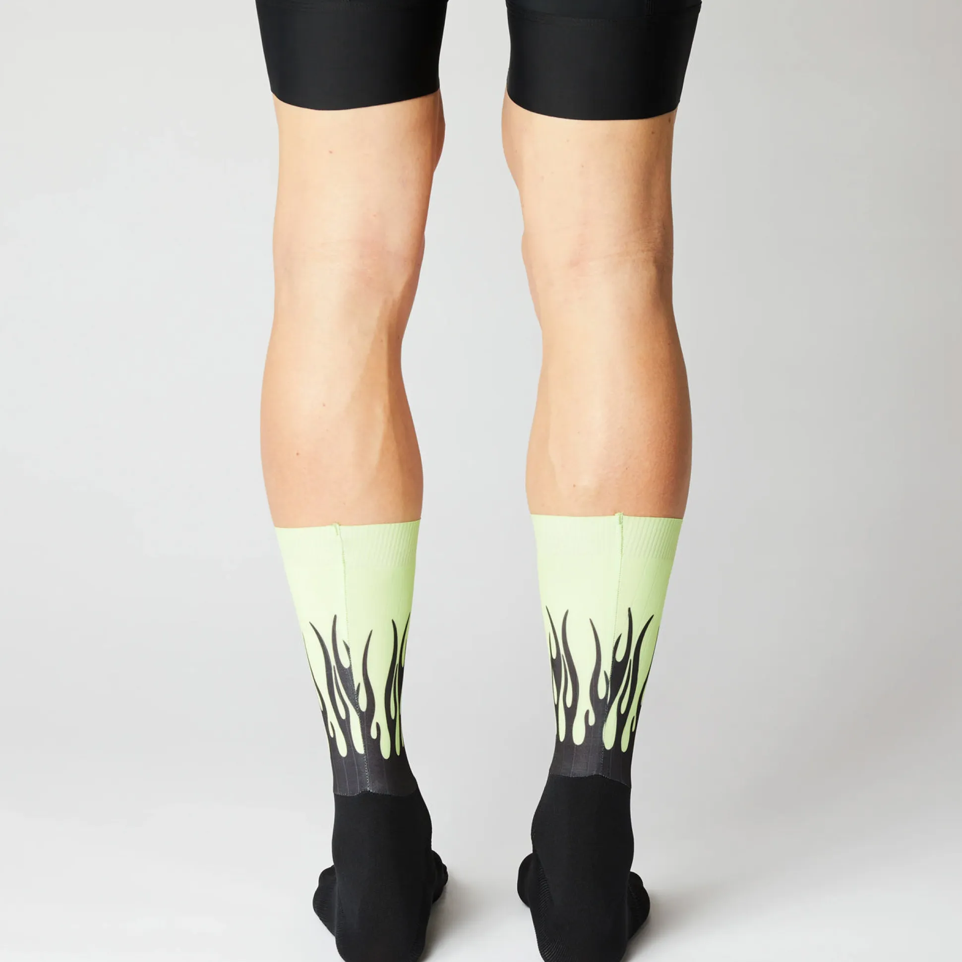 Calze Fingerscrossed Aero Flame - Nero verde