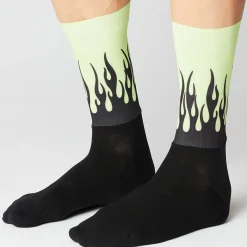 Calze Fingerscrossed Aero Flame - Nero verde
