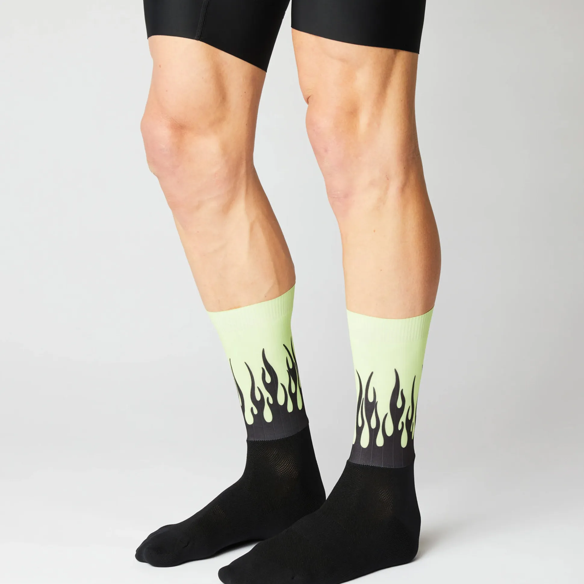 Calze Fingerscrossed Aero Flame - Nero verde