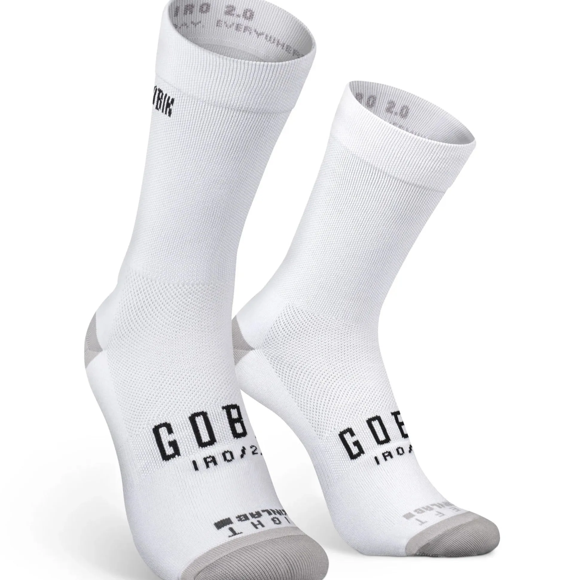 Calze Gobik Iro 2.0 logo - Bianco