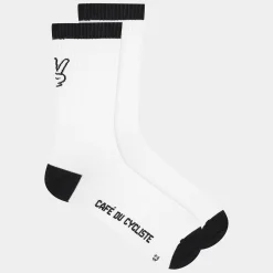 Calze invernali Cafe du Cycliste Motto - Bianco