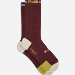 Calze Pedaled Odyssey Merino - Bordeaux