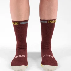 Calze Pedaled Odyssey Merino - Bordeaux