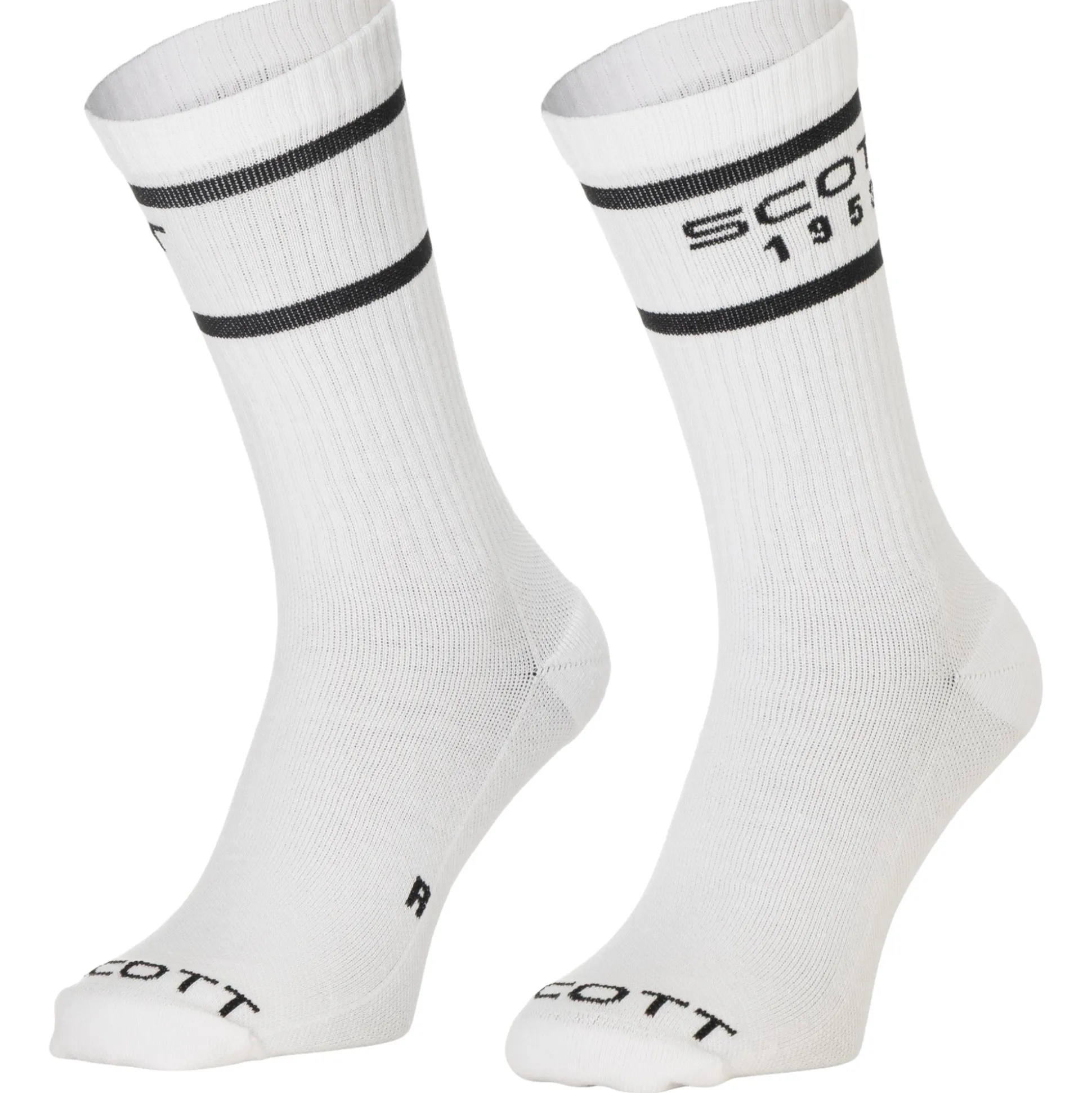 Calze Scott Retro Casual 3 pezzi - Bianco