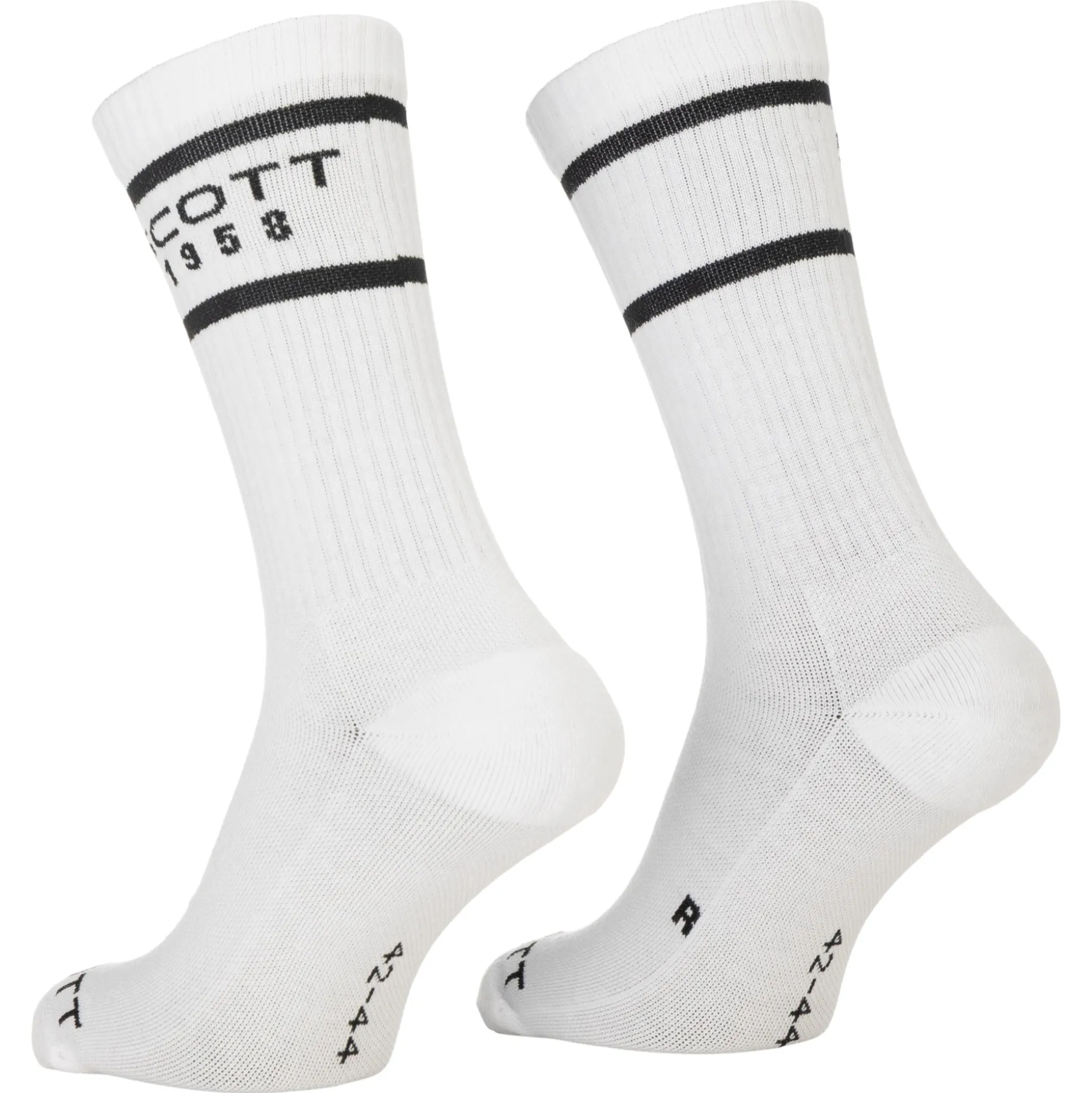 Calze Scott Retro Casual 3 pezzi - Bianco