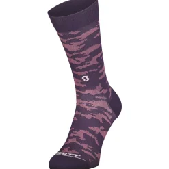 Calze Scott Trail Camo Crew - Viola