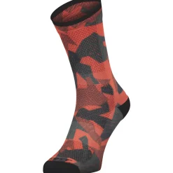 Calze Scott Trail Camo Map Crew - Rosso
