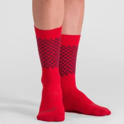 Calze Sportful Checkmate Primaloft - Rosso
