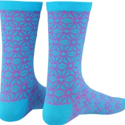 Calze Supacaz SupaSox Asanoha - Blu rosa
