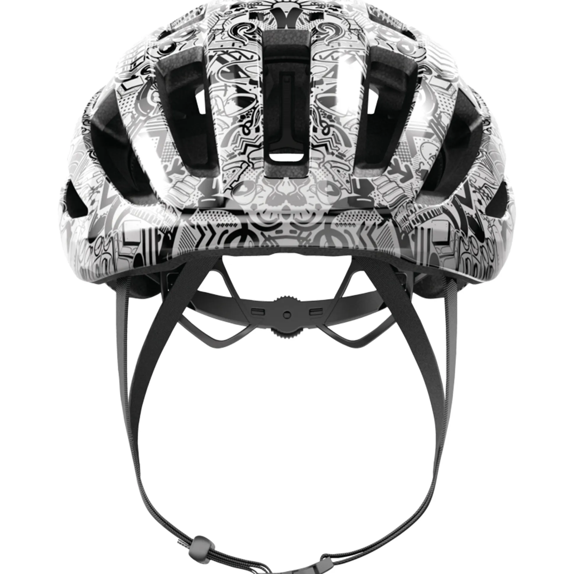 Casco Abus Powerdome Erlkonig - Bianco nero