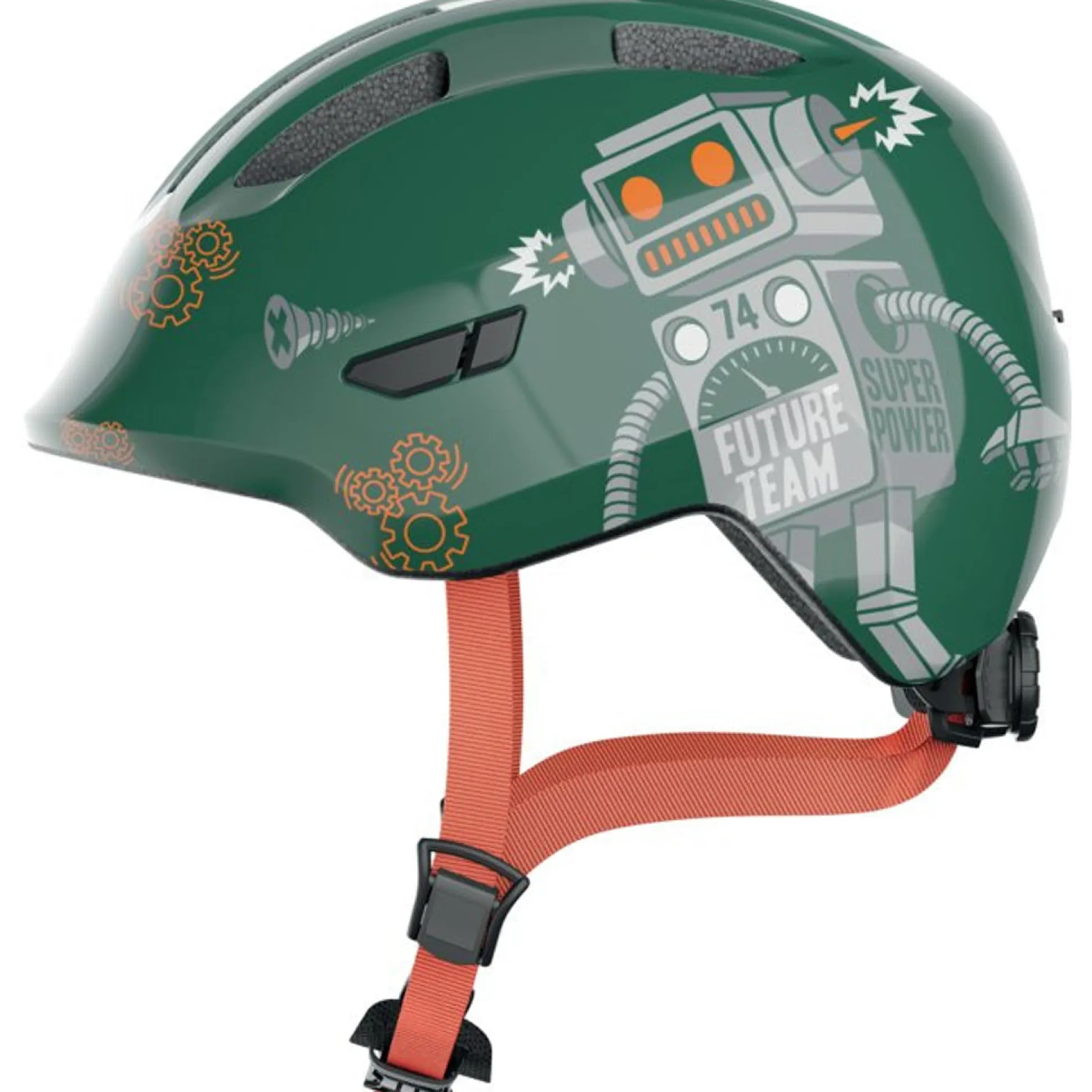 Casco bambino Abus Smiley 3.0 - Green Robo