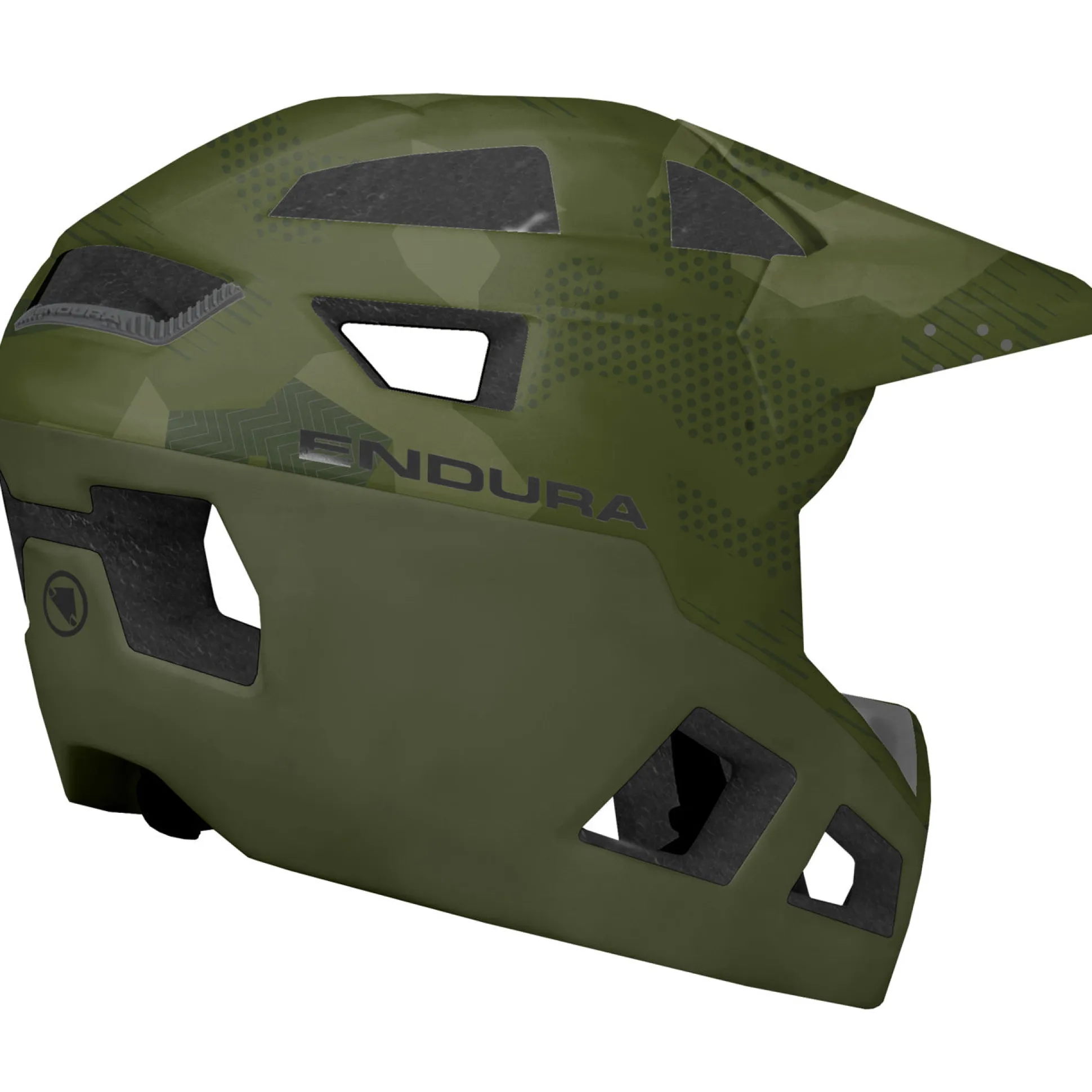 Casco bambino Endura Singletrack Full Face - Verde