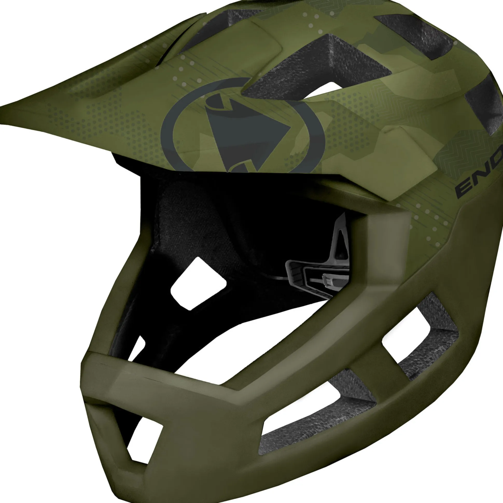 Casco bambino Endura Singletrack Full Face - Verde