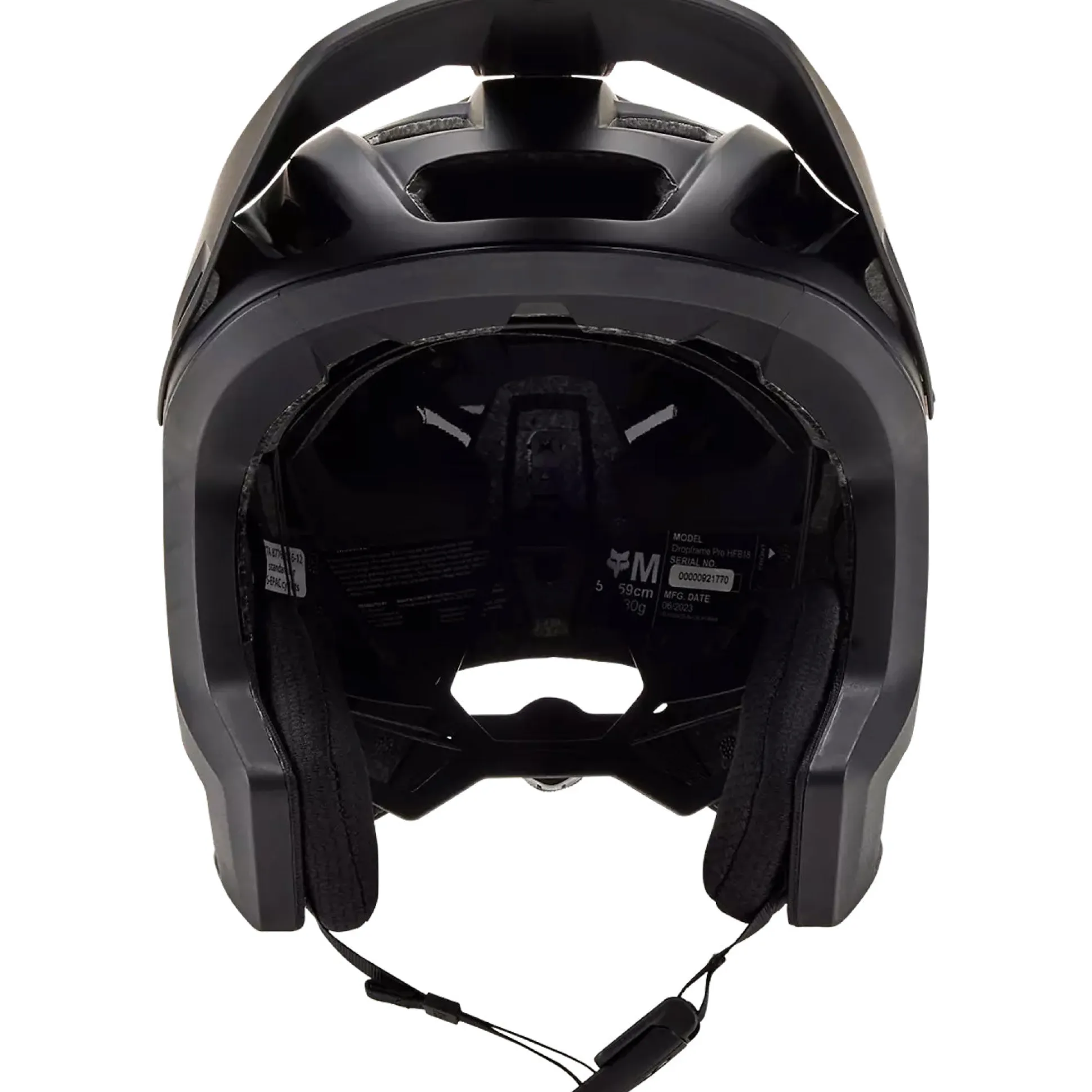 Casco Fox Dropframe Pro Solid - Nero